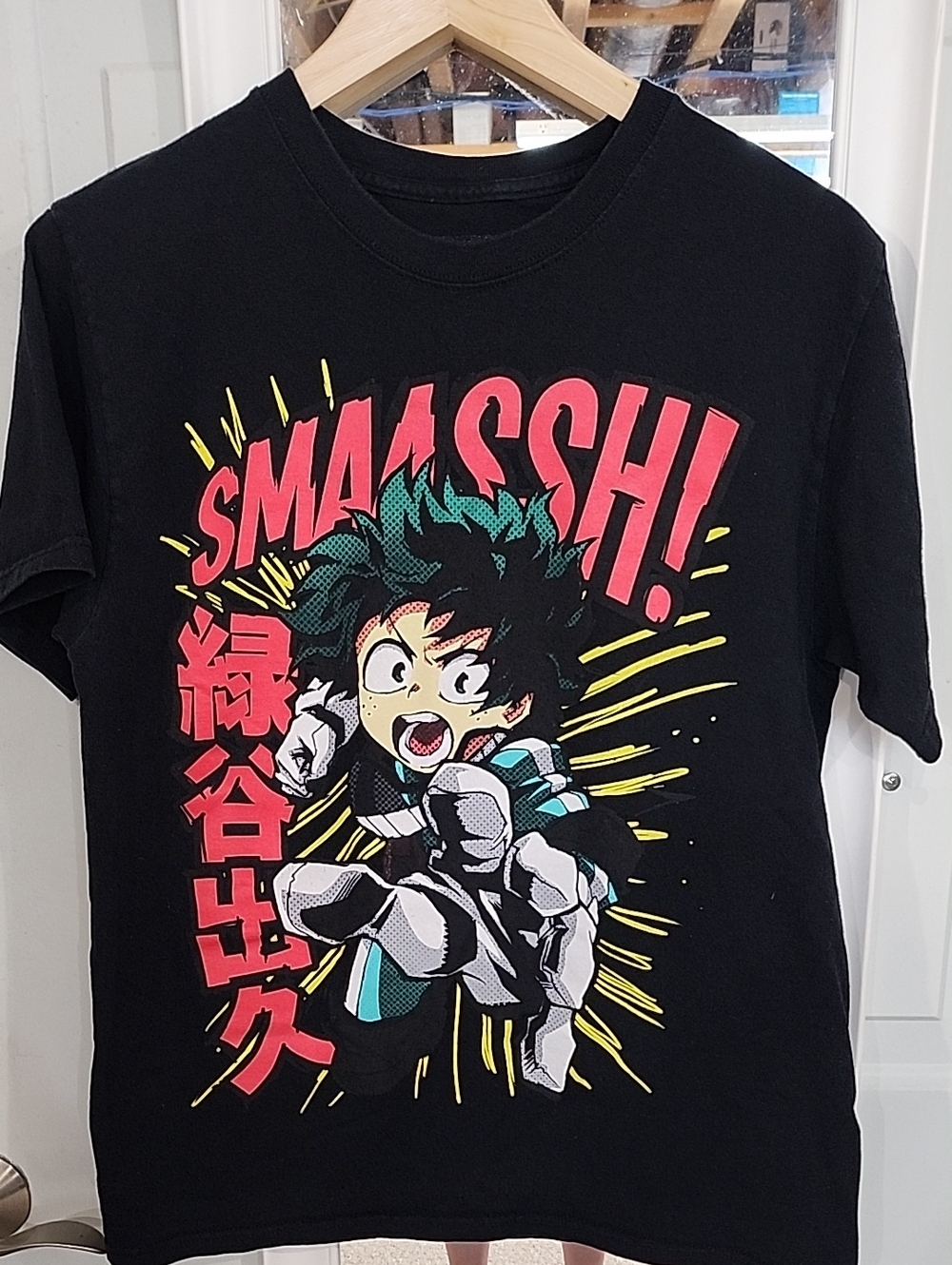 Black My Hero Academia 'SMASSH!' Graphic T-Shirt